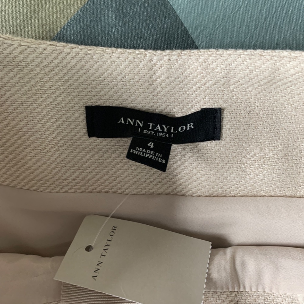 Ann‎ Taylor large pocket linen blend mini skirt. NWT. Retail 109 - Picture 6 of 8